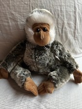 DanDee Dan Dee Collector's Choice 11 Inch Silver Gray Brown Plush Monkey Ape