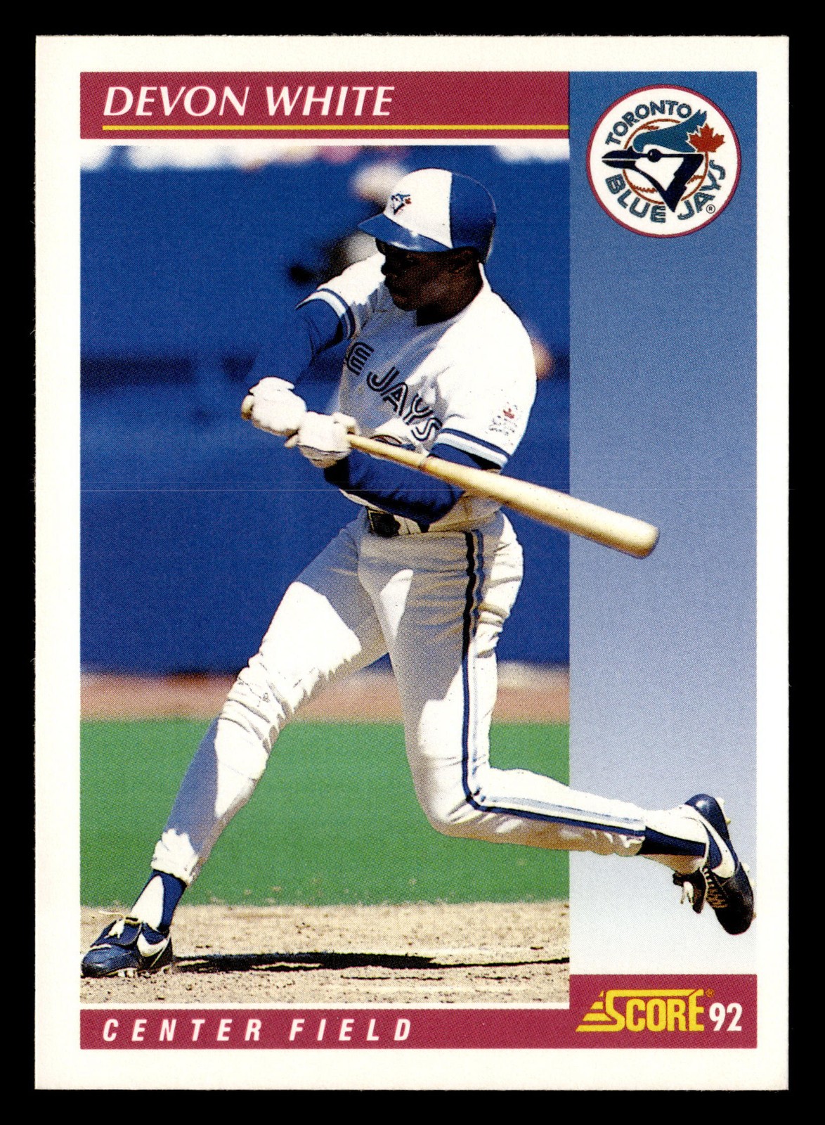 Devon White 1992 Score #198 Toronto Blue Jays Baseball *201
