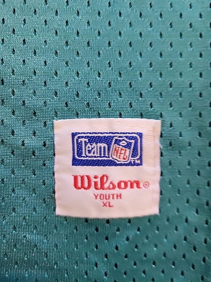 Camiseta de fútbol americano juvenil Wilson Karim Abdul-Jabbar Miami Dolphins NFL XL 18-20 Foto 4 de 4