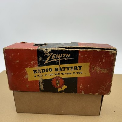 Vintage Zenith 9 Volt A-90 Z-909 Radio Battery Pack for display only USA