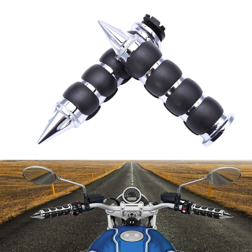 Empuñaduras de manillar de motocicleta 22 mm 7/8" para Honda Goldwing 1000 1200 1500 1800 Foto 2 de 4