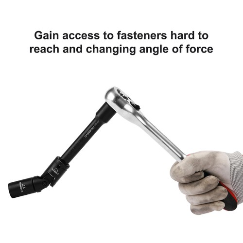 1/2-Inch Drive Shallow Impact Socket Set, Metric, 10mm-32mm, CR-V, 6-Point, 2... - Picture 5 of 7