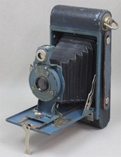 Eastman Kodak BLUE Rainbow Hawk-Eye No. 2 Model B 120 ROLL FILM CAMERA