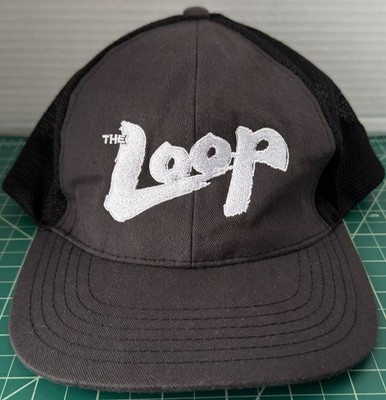 Vintage Chicago's The Loop FM 97.9 Radio Logo Snapback Trucker Hat Cap Free Ship