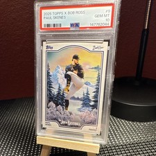 2025 Topps X Bob Ross Joy of Baseball Paul Skenes #9 Pirates Base PSA 10