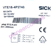 SICK VTE18-4P2740 Photoelectric proximity sensor,PNP ,New
