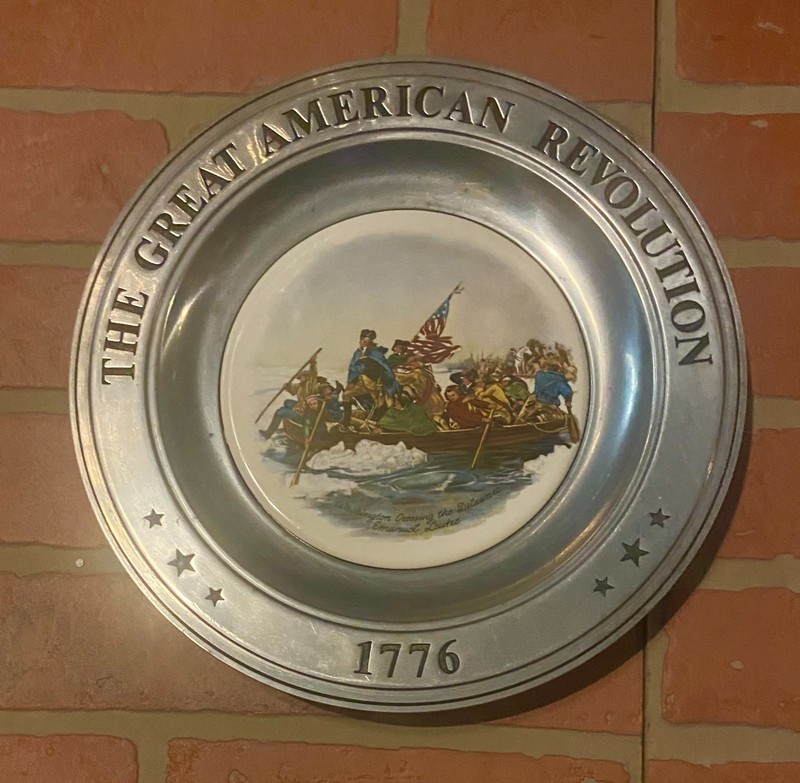 Vintage**1975**American Revolution Pewter Platter**12"**(Numbered)**(Very Good)