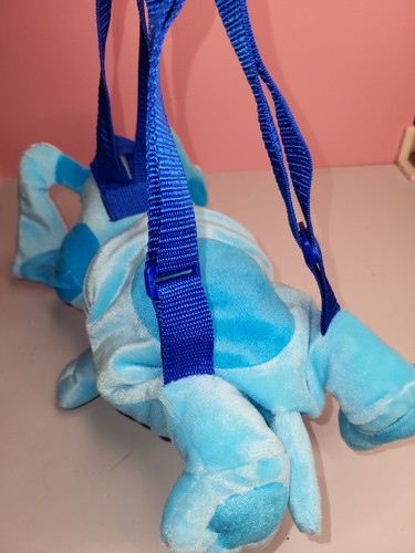 1999 Nick Jr. Blue's Clues Jugend Plüsch Rucksack 15 Zoll Reißverschluss Vintage - Bild 11 von 12