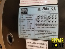 1 HP 3600 RPM 56J FR WEG 3 PHASE MOTOR NEW *L...