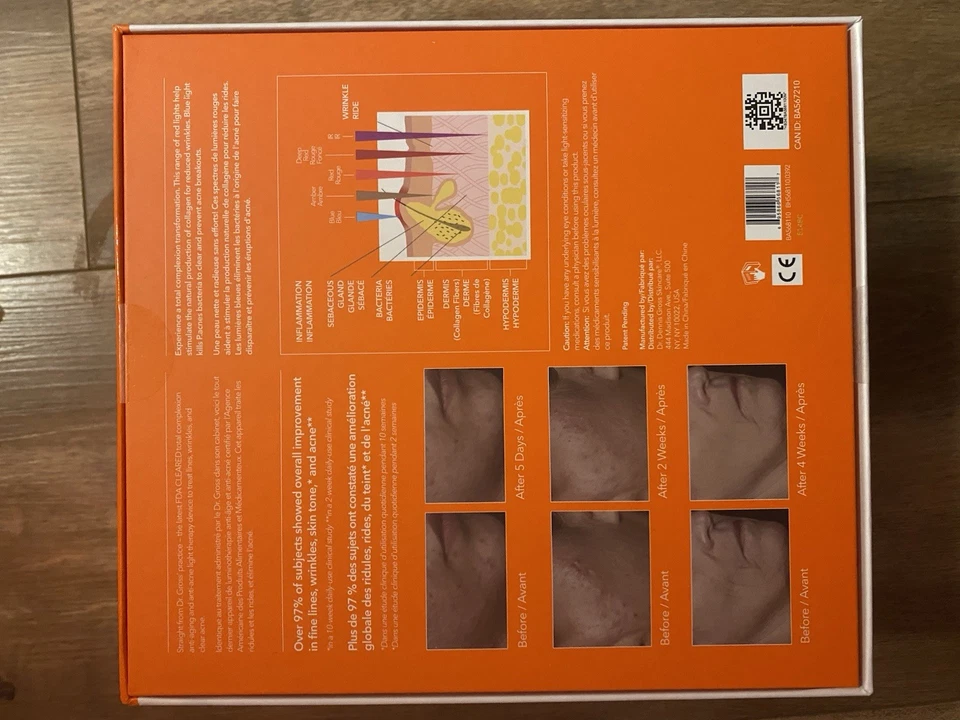 LED Skin Therapy Device for Neck and Face Wrinkle Remover with 3 Light Settings - Image 2 of 4