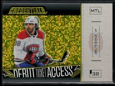 2023-24 Upper Deck Credentials Horizontal Yellow #114 Joel Teasdale RC
