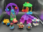 Rare Vintage Fisher Price Little People Amusement Park Playset & Accessories Lot