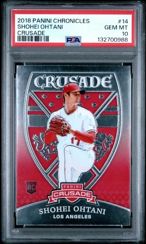 2018 Panini Chronicles Crusade #14 Shohei Ohtani Rookie PSA 10