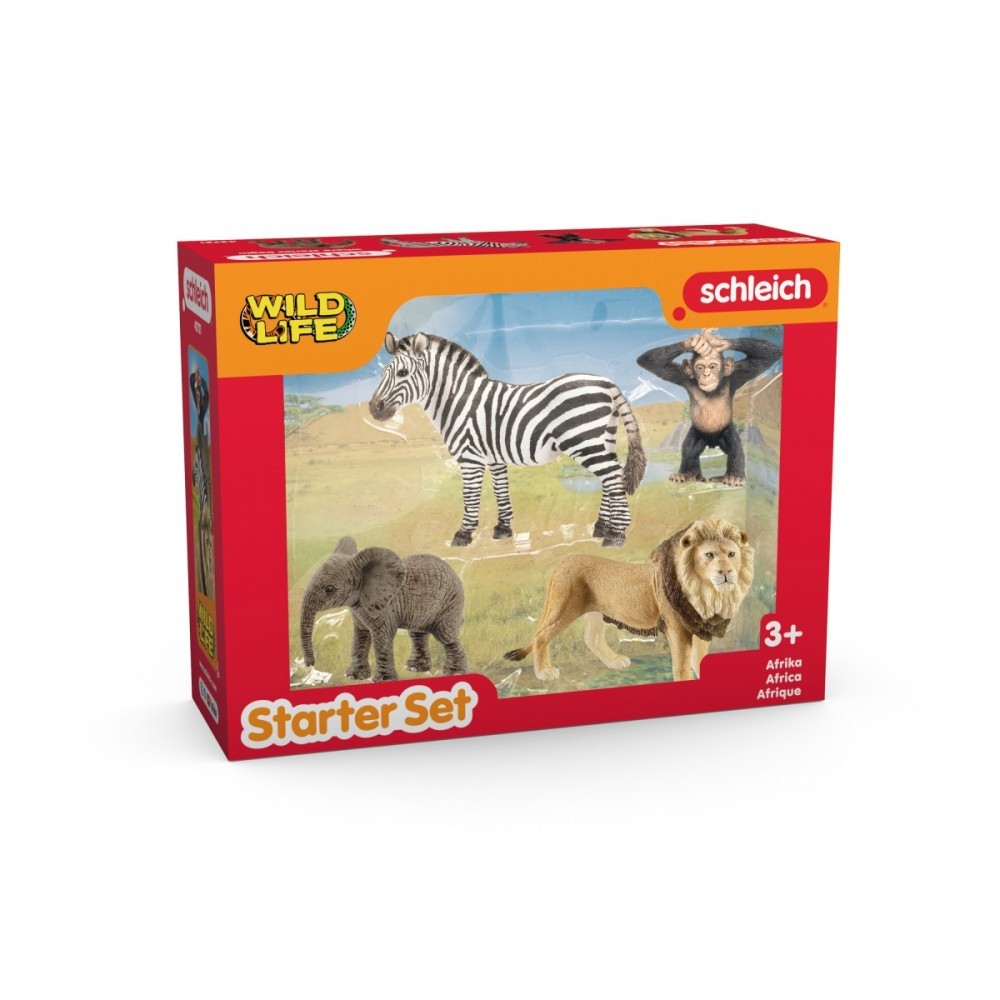4059433913759 Набор фигурок Дикие животные Африки 4 фигурки Schleich 7890₽