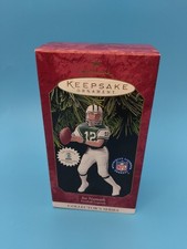 Hallmark Joe Namath Keepsake Ornament W Card Football Legends Jets Vintage 1997