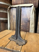 Vintage Cast Iron Cobbler Shoe Making Repair Stand Boot Form 7 3/4” Tall