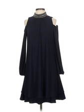 X by Xscape Women Blue Casual Dress 4