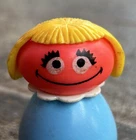 VTG 1975 Prairie Dawn Fisher Price Little People Sesame Street Muppets Free Ship