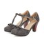 thumbnail 16 - Women's Block Heels Ankle Strap Buckle Cut Out Casual Party Shoes 41/42/43 Pumps