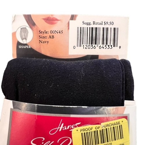 Hanes Silk Reflections Opaque Tights Control Top Navy Size AB Style 00N45 NEW - Picture 3 of 5