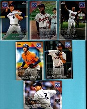 2019 Topps UPDATE 150 Years  Black 150th Anniversary  &  CHROME   13 CARD LOT
