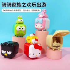 Miniso Miniatures Sanrio Characters Mini Figure Riding Car Set