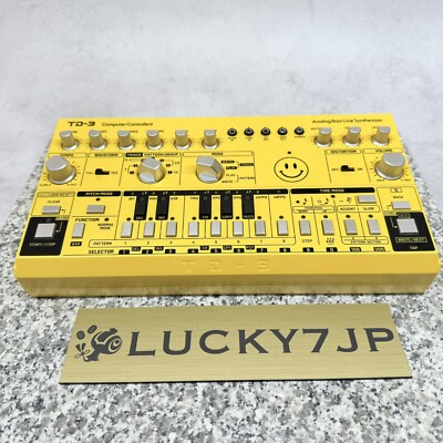 Behringer TD-3-AM Analog Bass Line Synthesizer Acid Yellow w/ PSU