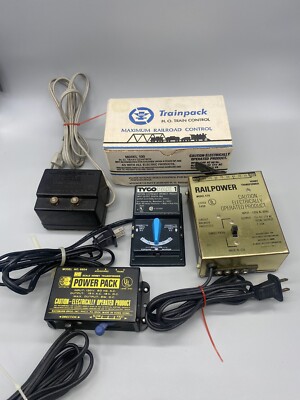 Lot Of 5 UNTESTED Model Train Transformers TYCO Hobby American Flyer 