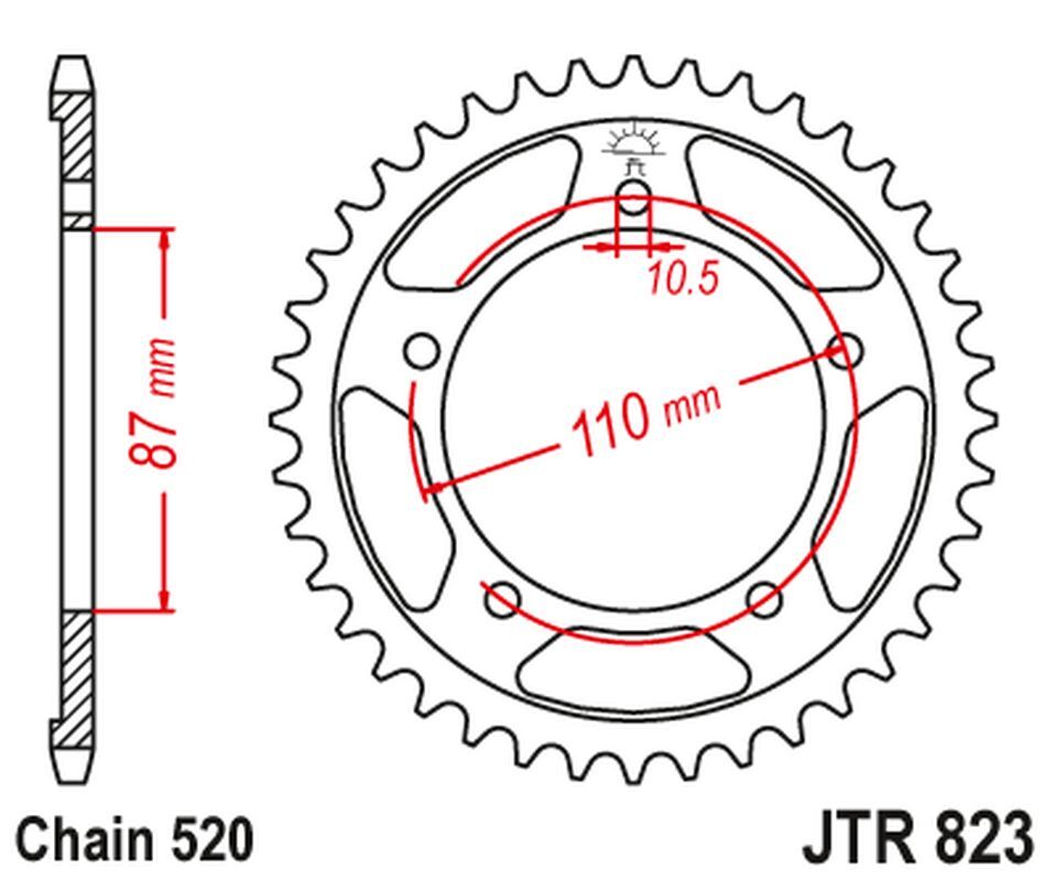 Pignon arrière JT 795 39 pour réparer la transmission de votre Suzuki GS 500