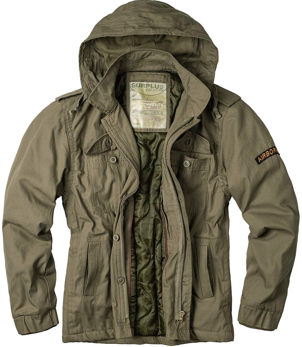 Surplus Raw Vintage Herren Winter Jacke M65 Fieldjacket Giant 