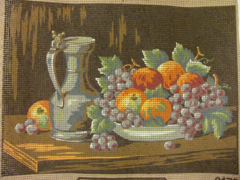 Painted Needlepoint Canvas Margot de Paris Nature Morte d’apres Narudalt 8 x 11