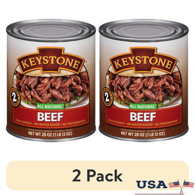 All Natural Beef 28 Oz 2 Pack Fully Cooked No Preservatives Meal Prep Ready New