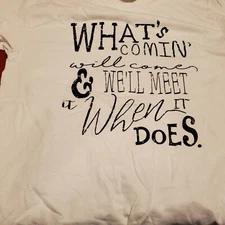 The Wizarding Trunk HARRY POTTER WHAT'S COMING WILL COME  T SHIRT TEE  2XL XXL 