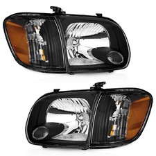 Weelmoto Black Headlights For 2005-2006 Toyota Tundra 05-07 Sequoia Leftright