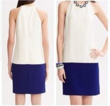 Banana Republic Size 2 Dress Black and Cream Colorblock  NEW NWT Sleeveless 