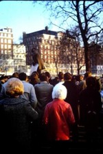 35mm Colour Slide-   Hyde Park speakers Corner  London UK  1967