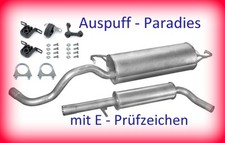 Abgasanlage Auspuff Endtopf für VW Golf IV 1.4 16V Schrägheck Typ 1J1 + Anbaukit