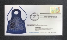 2024 Celebration Blooms FDC - Design 1/3: Child's Bib: Ciccolella Cachets
