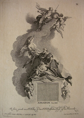 J. E. HOLZER ''ABRAHAM, ZUM OPFER BEREIT / GOTT, ENGEL'' S. 12, J. E. NILSON ~1766