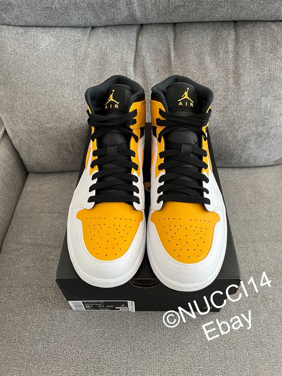 Size 8.5 - Nike Air Jordan 1 Mid University Gold with Receipt