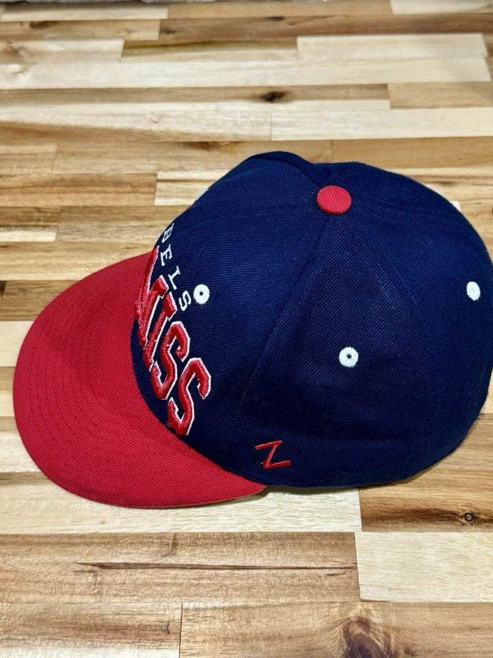 VTG Zephyr Hat Cap Snapback University of Mississippi Ole Miss Rebels NCAA Sport - Image 4 of 4