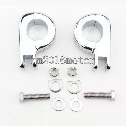 Abrazaderas de montaje de clavijas de pie de carretera de 1-1/4" para Harley Davidson Ultra Limited FLHTK Foto 2 de 4