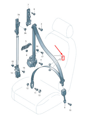 Audi Q7 4L Sicherheitsgurt vorne rechts 4L1857706ATPT 4L1857706A TPT NEU