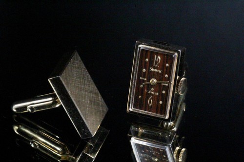Unique Rare! Swank 17 Jewels Working Wind Up Cuff Links - Picture 7 of 8
