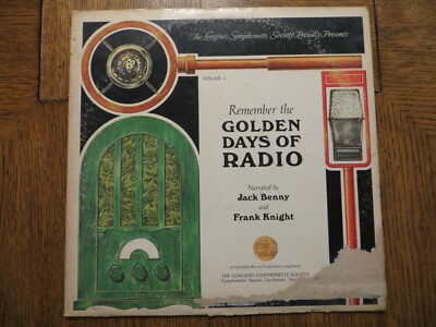 Jack Benny, Frank Knight    Remember The Golden Days Of Radio Volume 2 G+/F!!
