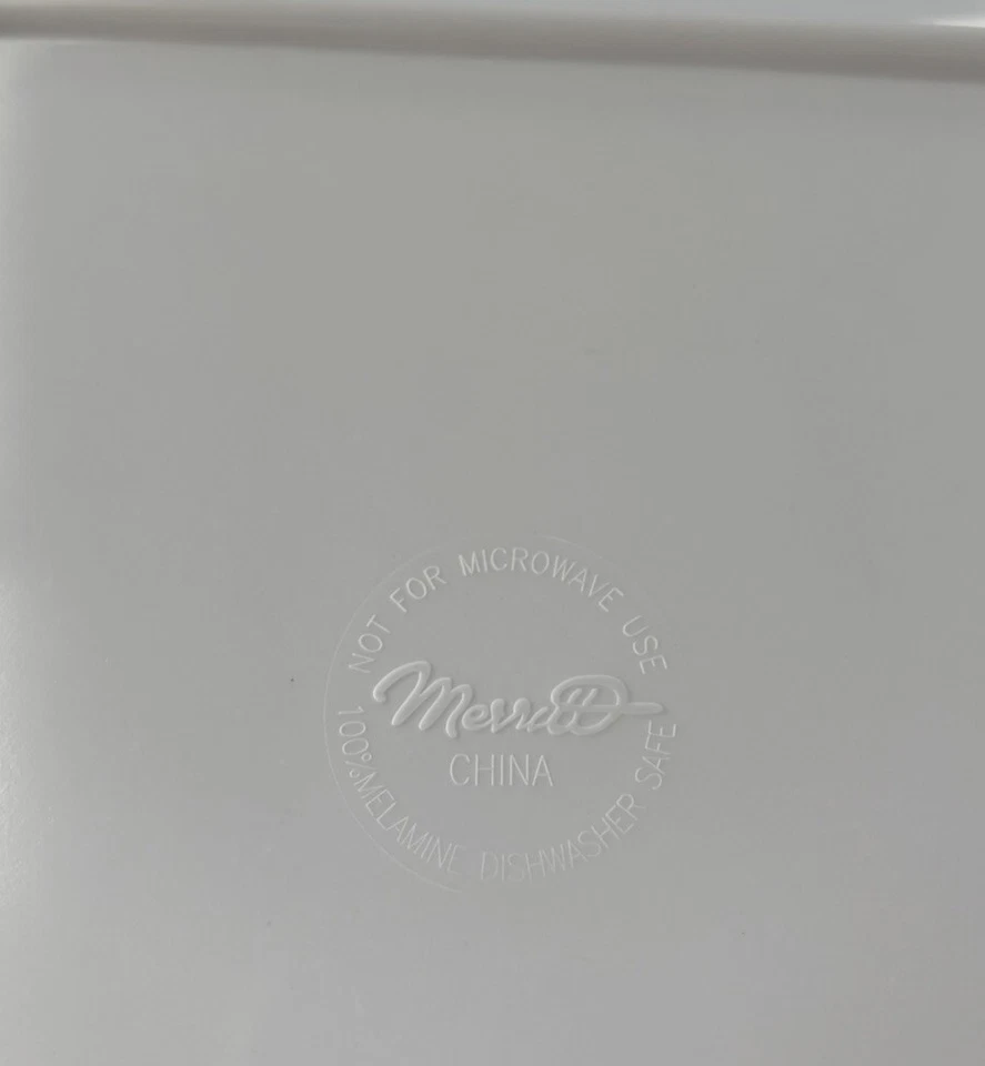 Merritt Provence Turquoise Blue 11-inch Square Melamine Dinner Plate Set Of 8 - Image 4 of 4