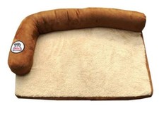 "Millies" Large Luxury Fleece Dog Bed / Mattress with bolster