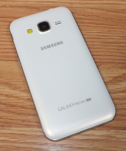 Smartphone Samsung Galaxy Prevail LTE blanc style écran factice téléphone - Photo 2 sur 3