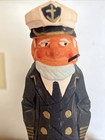 Vintage Wooden Carved Fishing Captain Bank  — photo 6