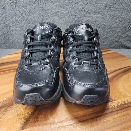 Vionic 23 Zapatos Triple Negro Cuero Mujer Talla 7 Caminar Tenis Atléticos - Imagen 7 de 11